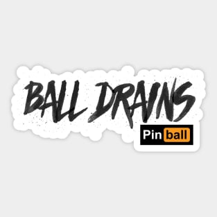 Pinball: Ball Drains (light) Sticker